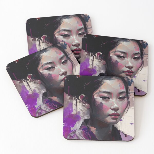 Item preview, Elegant Geisha: A Symphony of Colors designed and sold by Paintings By Simon .