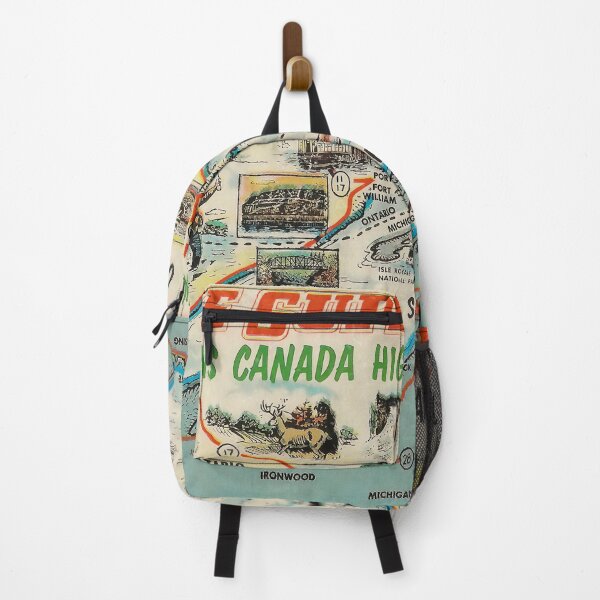 Item preview, Vintage Pictorial Map - Lake Superior Route - Trans Canada Highway, Ontario Canada designed and sold by Gin  Neko.