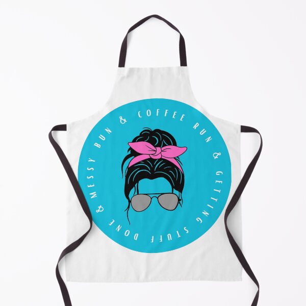 Item preview, Messy bun, coffee run, and getting stuff done - blue bun designed and sold by jechaiyells.