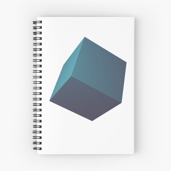Item preview, "Serene Blue Cube: A Minimalistic Representation of Tranquility and Depth" designed and sold by Moronhir.