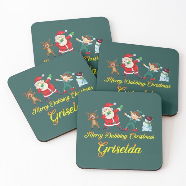 Item preview, Griselda Name - Dabbing Santa Claus Elf Reindeer Snowman - Merry Dabbing Christmas Griselda designed and sold by LMWArts.