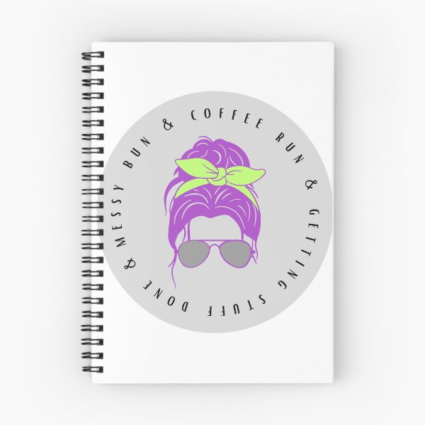 Item preview, Messy bun, coffee run, and getting stuff done - purple hair designed and sold by jechaiyells.