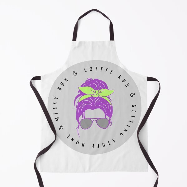 Item preview, Messy bun, coffee run, and getting stuff done - purple hair designed and sold by jechaiyells.