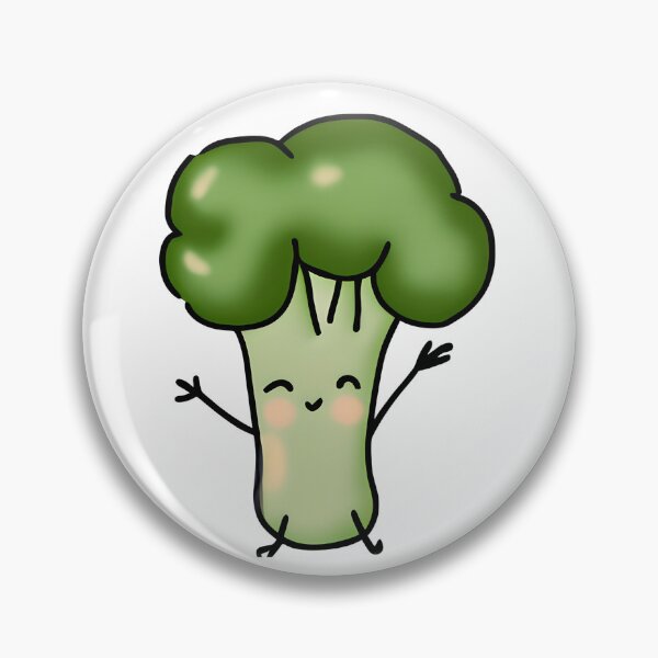 Item preview, Cute Kawaii Chibi Sticker: Broccoli  designed and sold by Shelley Noel.