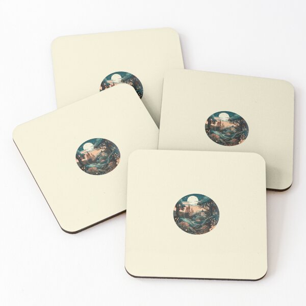 Item preview, magical moon landscape designed and sold by ArtByLuminance.