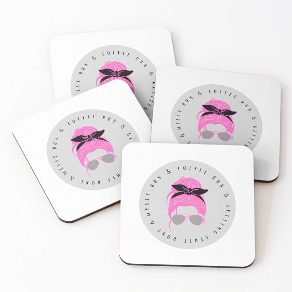 Item preview, Messy bun, coffee run, and getting stuff done - pink hair designed and sold by jechaiyells.