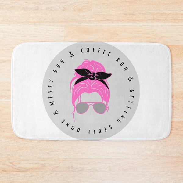 Item preview, Messy bun, coffee run, and getting stuff done - pink hair designed and sold by jechaiyells.