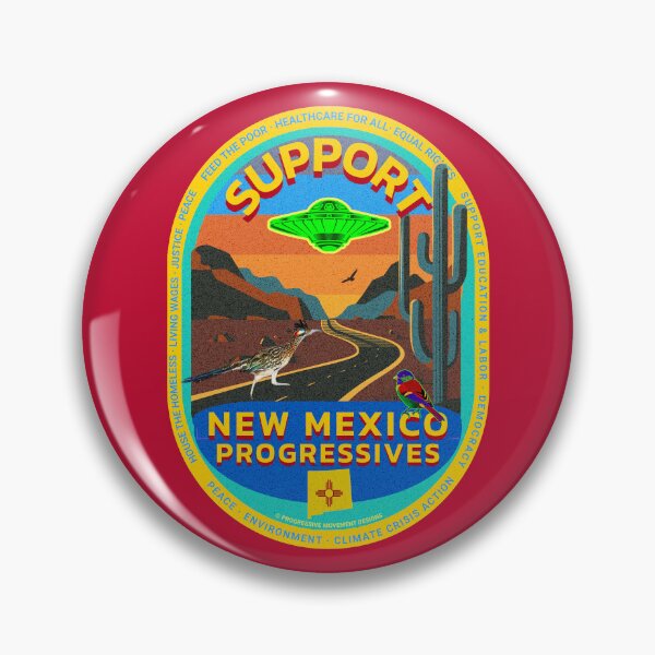 Aperçu de l'œuvre PMD00856 Le design du mouvement progressiste soutient les progressistes du Nouveau-Mexique et montre que vous soutenez les objectifs politiques progressistes des démocrates et des partisans de Bernie Sanders cactus saguaro créée et vendue par ProgressiveLeft.