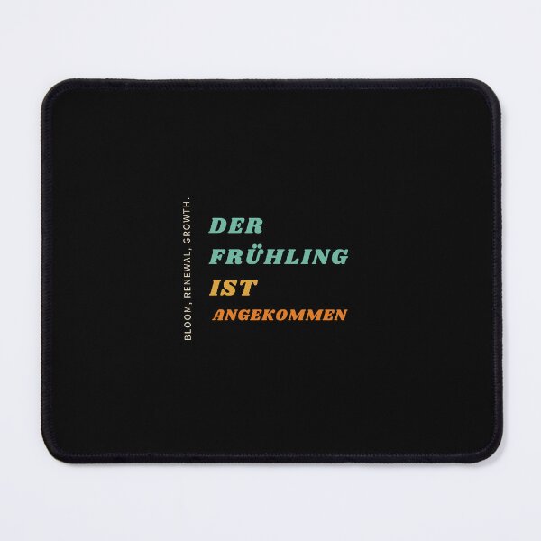 Item preview, "Der Frühling ist angekommen" (on a black background) designed and sold by RM-Journey.