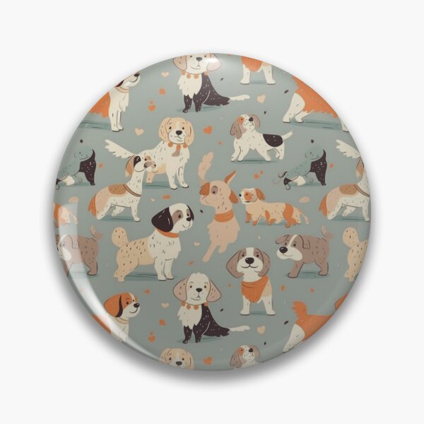 Artikelvorschau, Adorable Dogs - Cute Dog Pattern entworfen und verkauft von Reimagining Images.