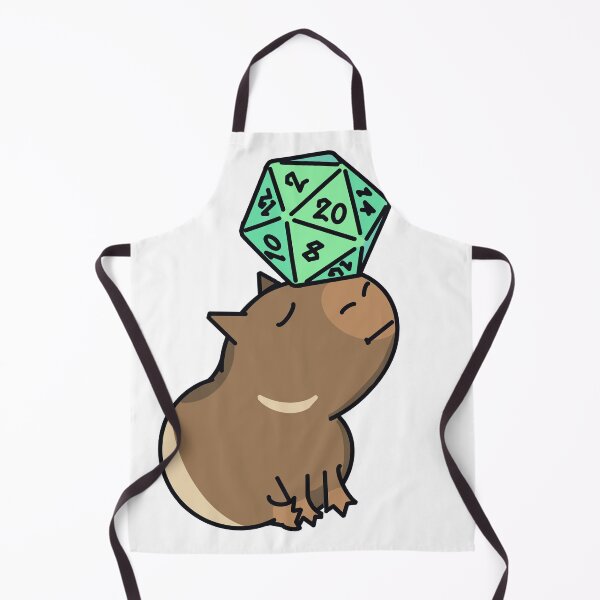 Item preview, Green Dice Goblin Capybara Baby designed and sold by Winging-It.