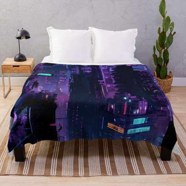 Item preview, City in Purple - Cyber City Scene designed and sold by Delerat7.