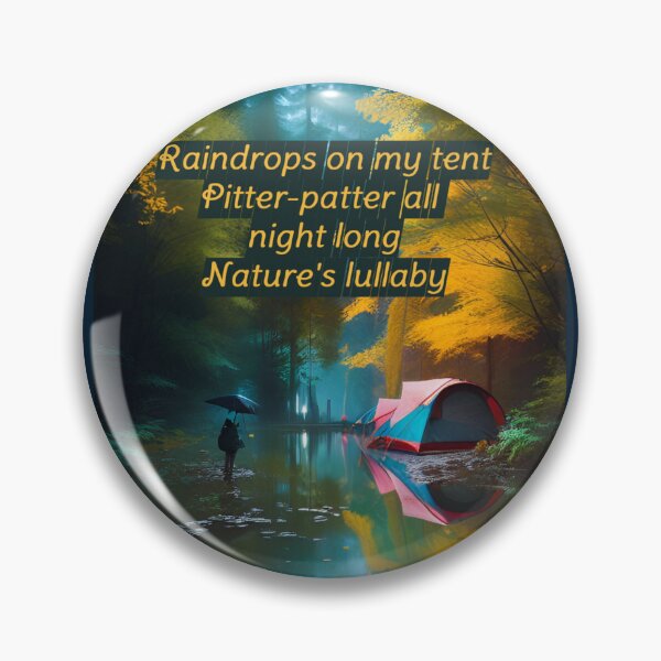 Artikelvorschau, Camping im Regen Haiku entworfen und verkauft von Beatrix Lillystone.