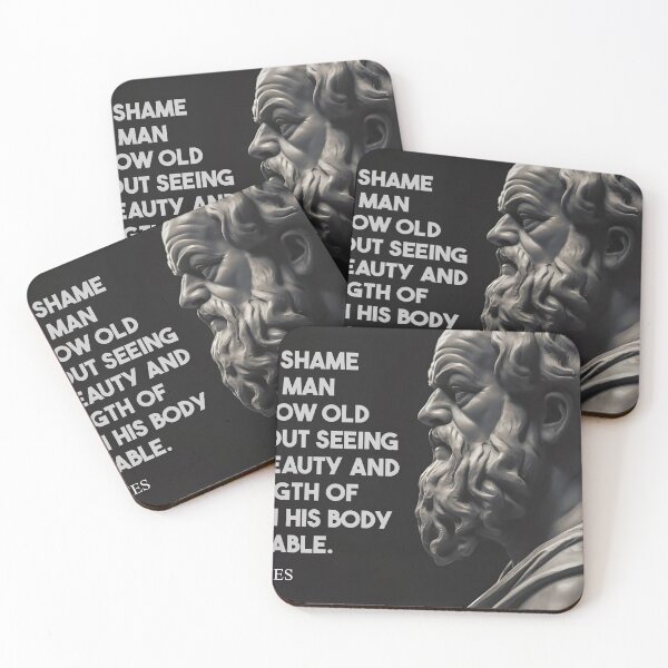 Item preview, It is a shame for a man to grow old without seeing the beauty and strength of which his body is capable - Socrates designed and sold by ericgustafsson.