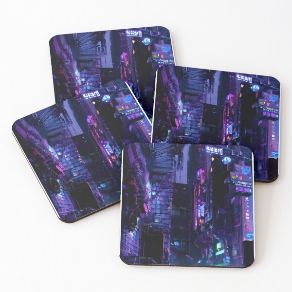 Item preview, City in Purple II - Cyber City Scene designed and sold by Delerat7.