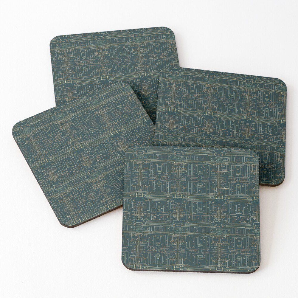 Item preview, Coasters (Set of 4) designed and sold by PixelPatchwork.
