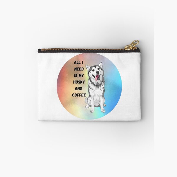 Item preview, All I need is My husky and coffee- Husky dog- Cool husky designed and sold by Janetlousart.