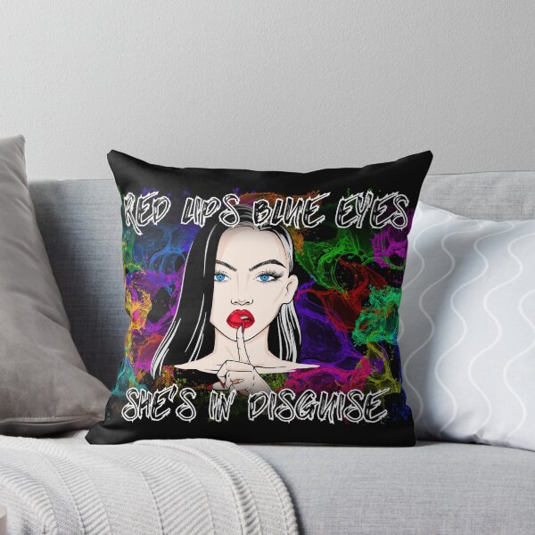 Item preview, Red Lips Blue Eyes, She's in Disguise - Seductress - Novelty designed and sold by captiveCorsair.