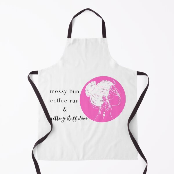 Item preview, Messy bun, coffee run, and getting stuff done - profile pink designed and sold by jechaiyells.