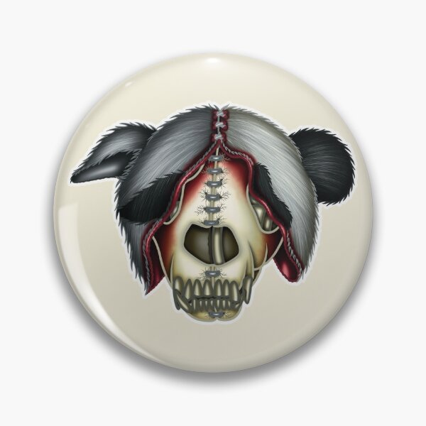 Item preview, Raccoon/Panda Skull designed and sold by PandamoniumArt.