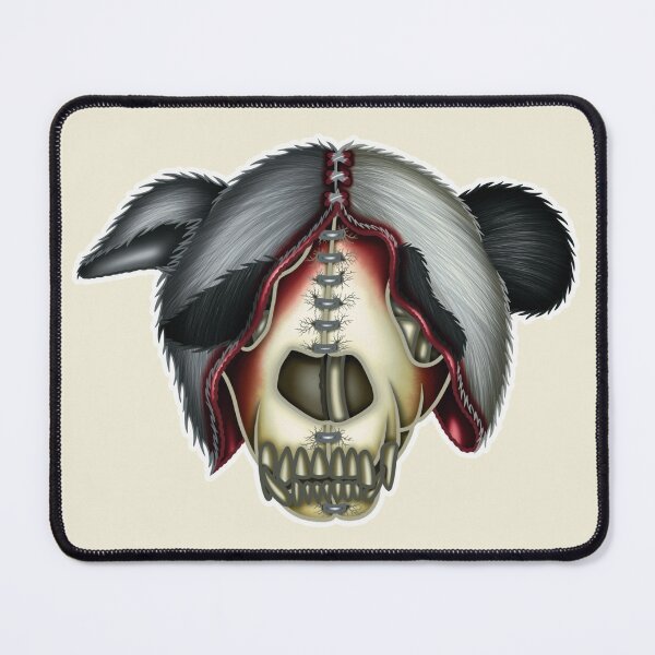 Item preview, Raccoon/Panda Skull designed and sold by PandamoniumArt.