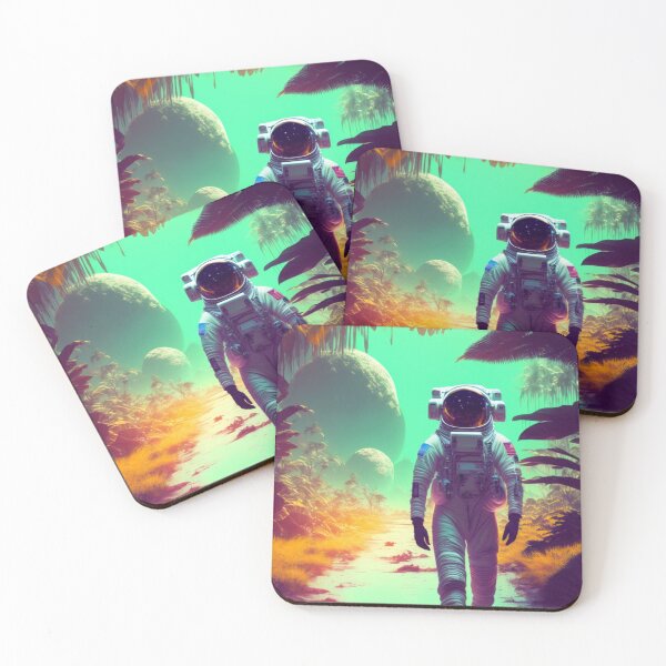 Item preview, Astronaut on alien planet designed and sold by Minpadesign.