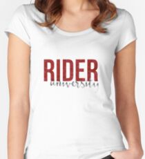 rider university Women's Fitted Scoop T-Shirt