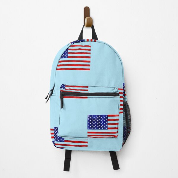 Item preview, American flag on baby blue designed and sold by DarlingMeadow.