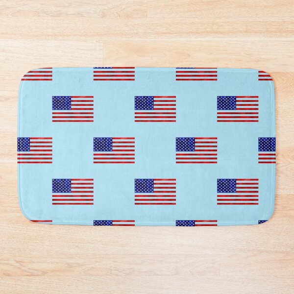 Item preview, American flag on baby blue designed and sold by DarlingMeadow.