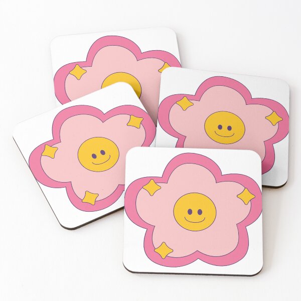 Item preview, Retro Groovy Smiley Face Flower designed and sold by athurst.
