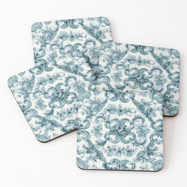 Item preview, Floral Tile Mosaic designed and sold by Zialum.