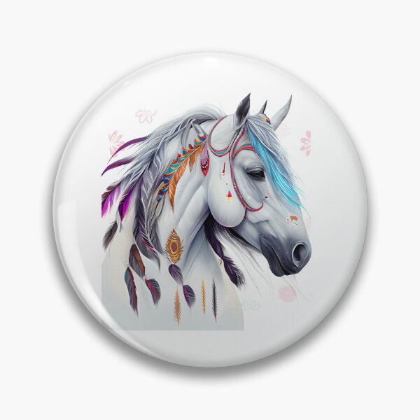 Item preview, Beautiful White Horse ,Horse Clothing,Horse Sticker,Equestrian Gift ,Gift for Horse Lover, designed and sold by Ch-market.
