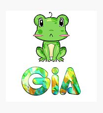 Gia Frog Photographic Print