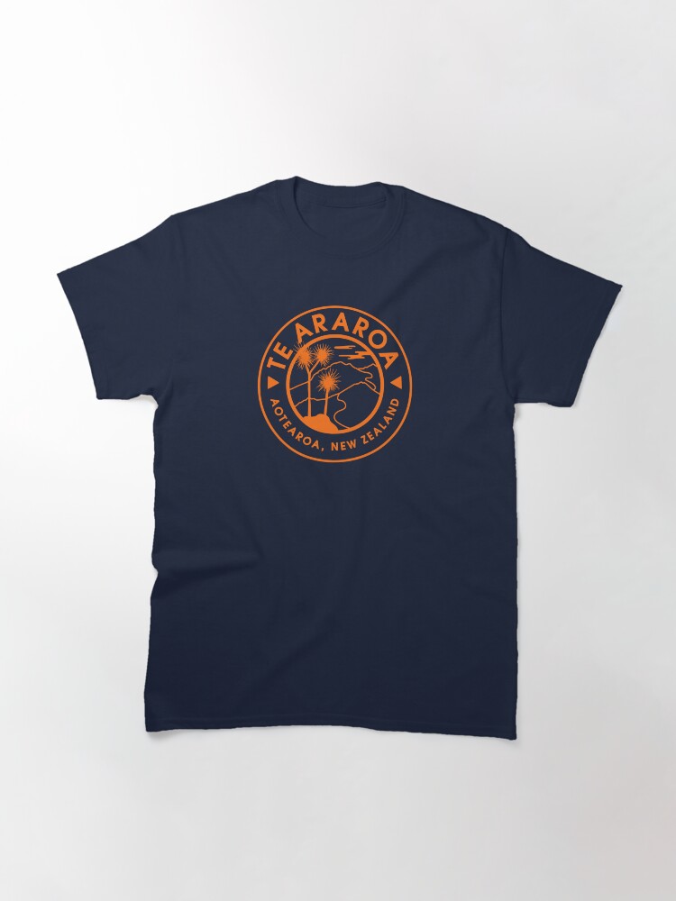 Thumbnail 3 of 7, Classic T-Shirt, Te Araroa - Orange designed and sold by fieldtripsupply.