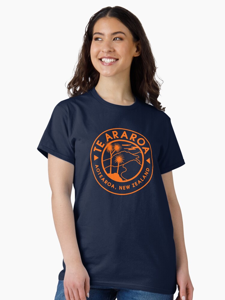 Thumbnail 2 of 7, Classic T-Shirt, Te Araroa - Orange designed and sold by fieldtripsupply.