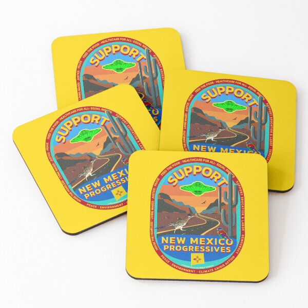 Item preview, PMD00859 Progressive Movement Designs Support New Mexico Progressives design shows you support progressive policy goals for Democrats and Bernie Sanders supporters saguaro cactus cacti  designed and sold by ProgressiveLeft.