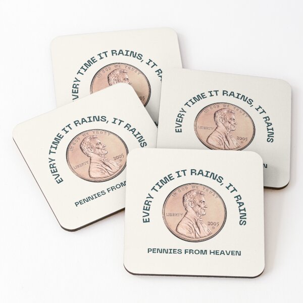 Item preview, Raining Pennies designed and sold by EllisaM.