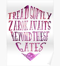 Zarok Awaits (Purple) Poster