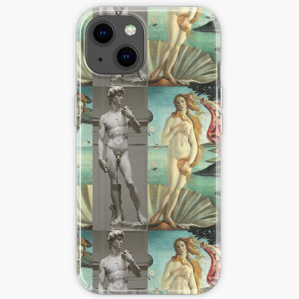  Virtual Meeting of David and Aphrodite  #Virtual #Meeting #David #Aphrodite  iPhone Soft Case