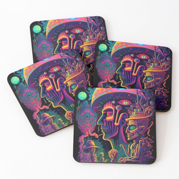 Item preview, Trippy Psychedelic Mushroom Man designed and sold by VibrantView.