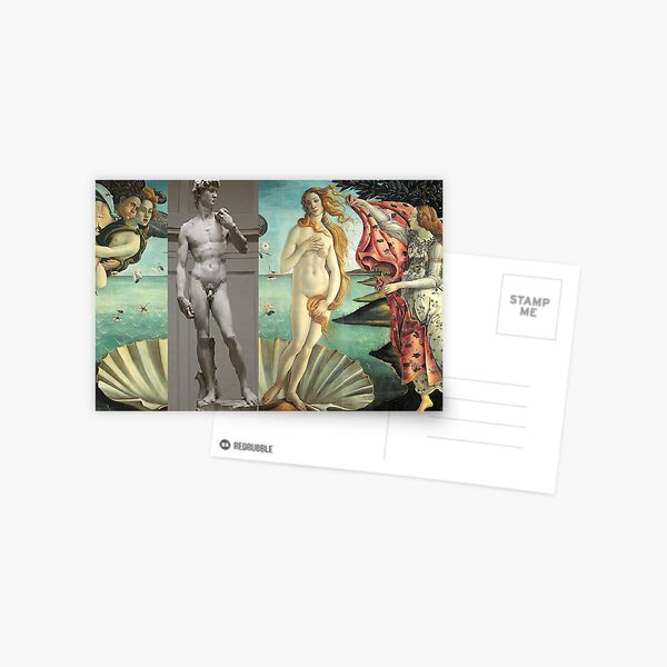  Virtual Meeting of David and Aphrodite  #Virtual #Meeting #David #Aphrodite  Postcard