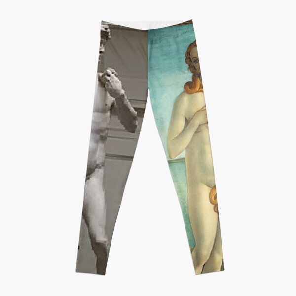 Virtual Meeting of David and Aphrodite #Virtual #Meeting #David #Aphrodite Leggings