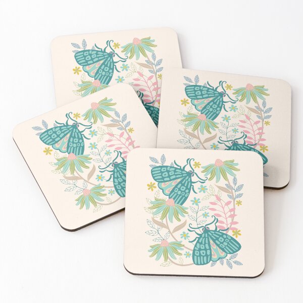 Item preview, TWO MOTHS FLORAL - UnBlink Studio by Jackie Tahara designed and sold by Jackie Tahara of UnBlink Studio.