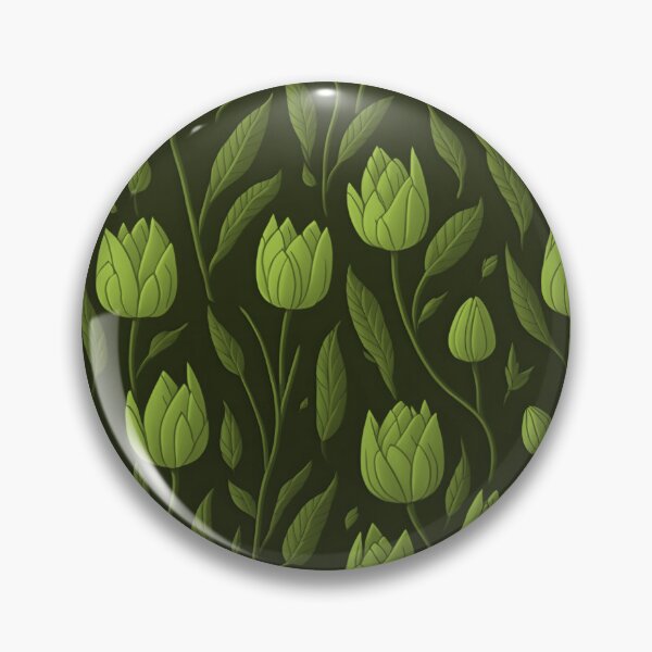 Item preview, Green flowers ornament designed and sold by InstaCreatives.