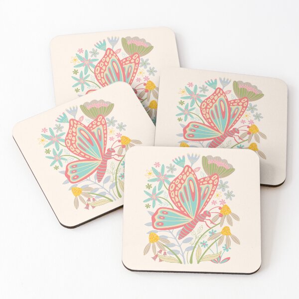 Item preview, BUTTERFLY LANDING FLORAL - UnBlink Studio by Jackie Tahara designed and sold by Jackie Tahara of UnBlink Studio.