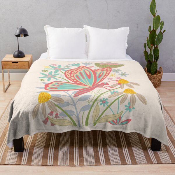 Item preview, BUTTERFLY LANDING FLORAL - UnBlink Studio by Jackie Tahara designed and sold by Jackie Tahara of UnBlink Studio.