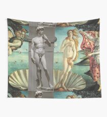 Virtual Meeting of David and Aphrodite Wall Tapestry
