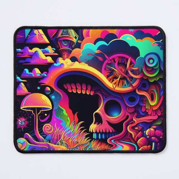 Item preview, Trippy Rainbow Skull Cave designed and sold by VibrantView.