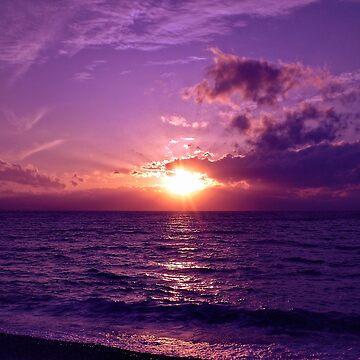 Artwork thumbnail, Violet Sunset over Sea by Mallorn