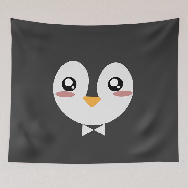 Item preview, cute penguin face designed and sold by yessebel.